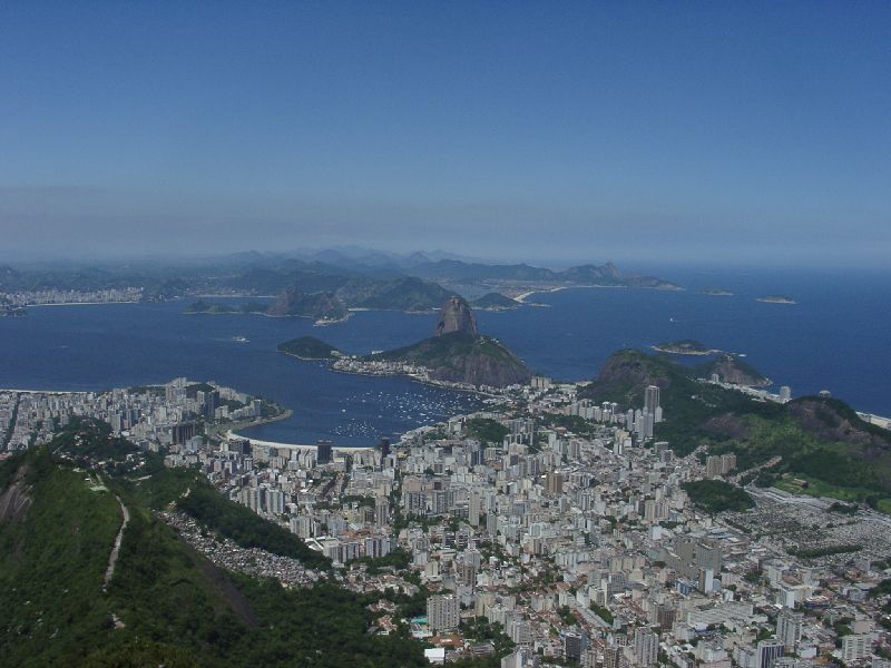 Botofago, le pain de sucre (pao de acucar) et la baie de Rio