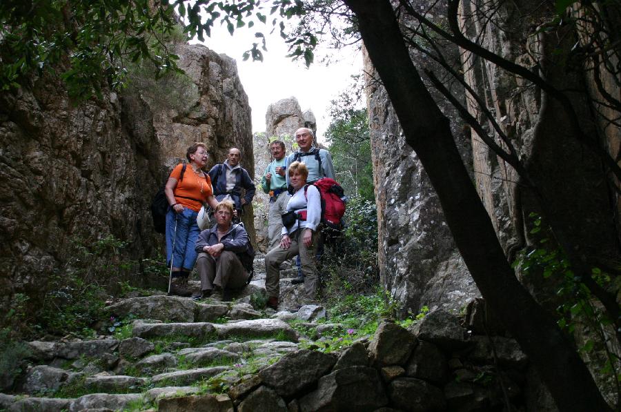 Dans le defil� de la Spelunca, vers Evisa.