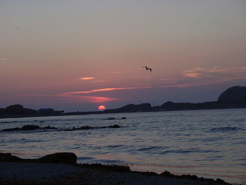 Couch� de soleil sur Ile-Rousse